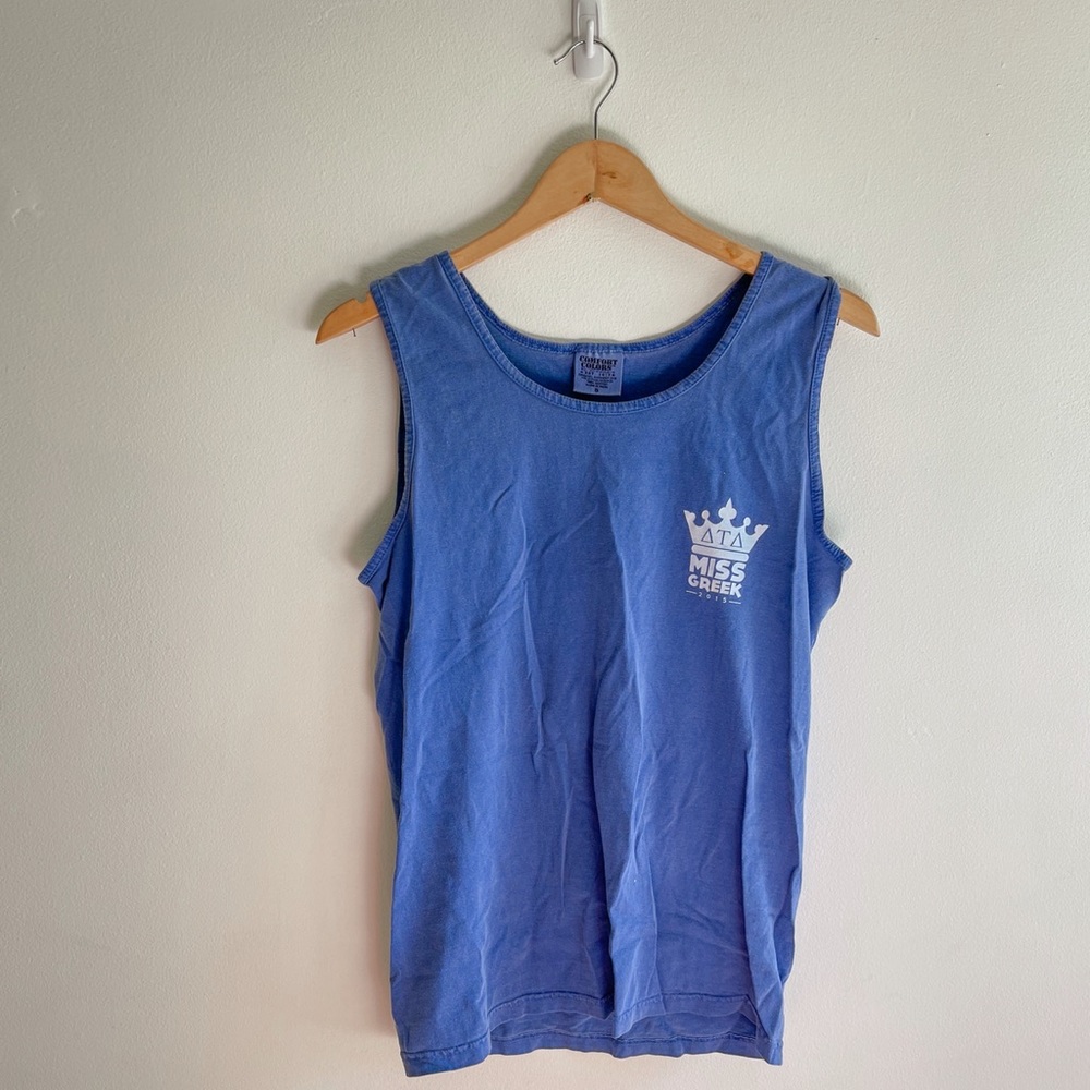 Delta Tau Delta Comfort Colors Tank Top Miss Greek 2015